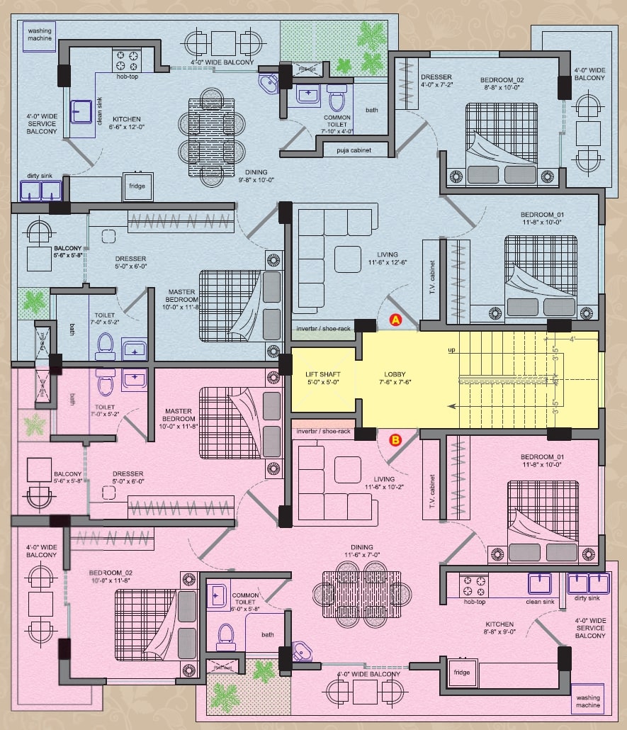Punam Enclave Floorplan